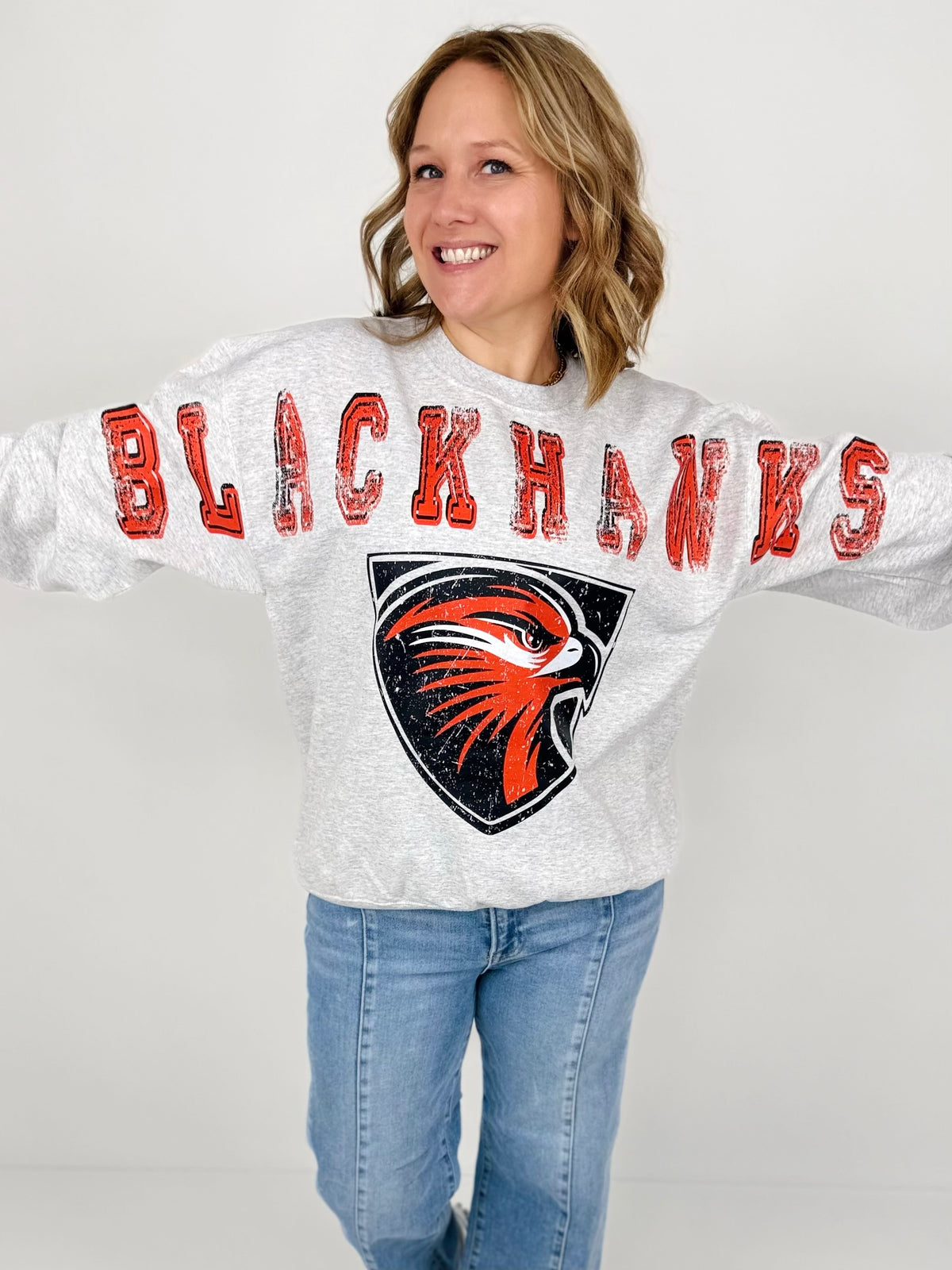BLACKHAWKS Game Day Graffiti Sweatshirt {S-3X}