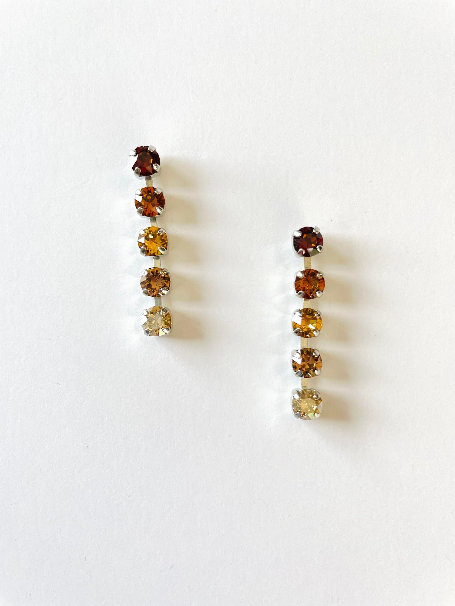 Delicate Polka Dot Earrings in Fall Hues