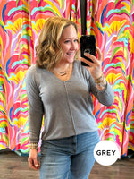 Central Line V-Neck Sweater - Multiple Colors {S/M-L/XL} - KaraMarie