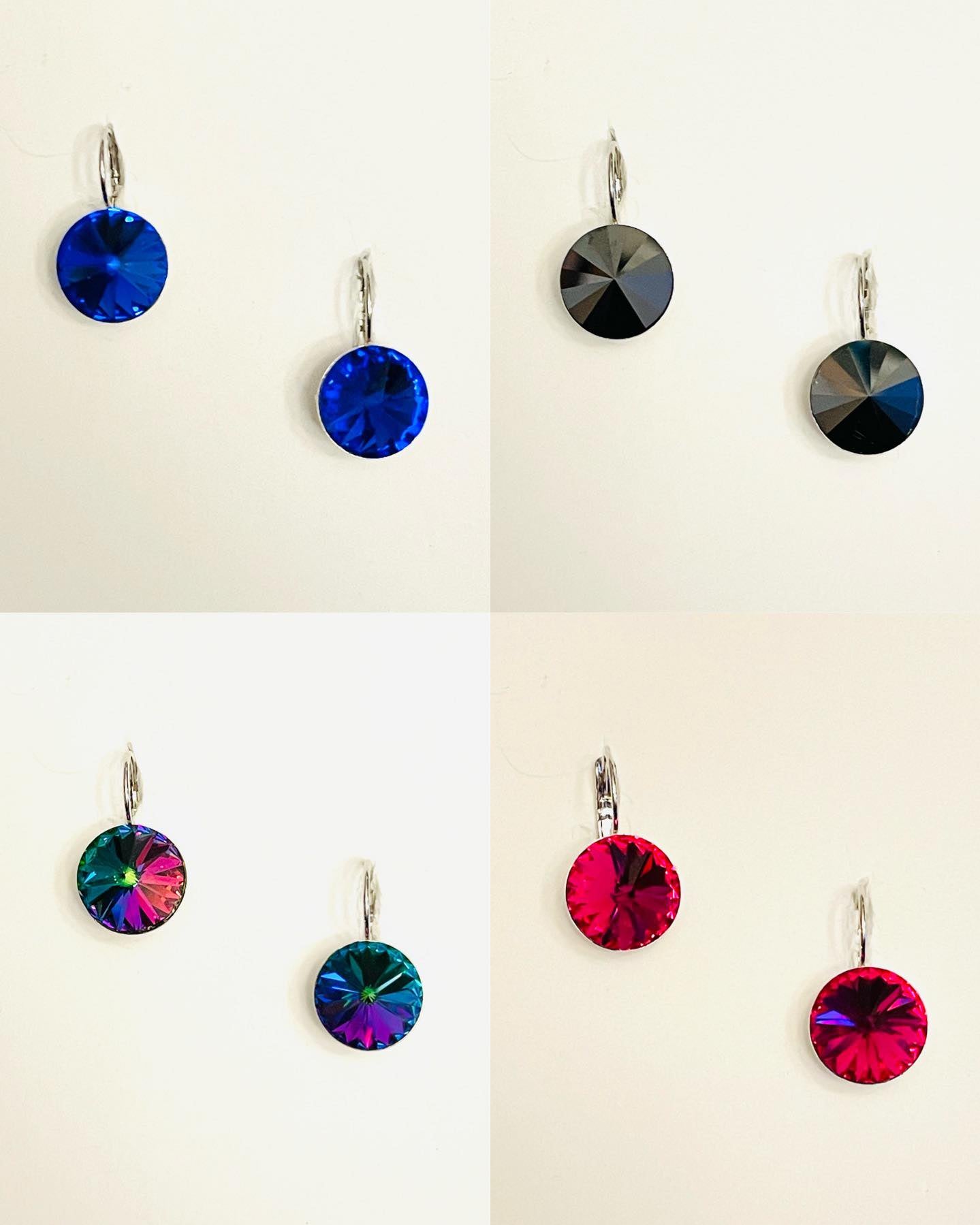 14mm Rivoli Drop Earring {Multiple Colors!}
