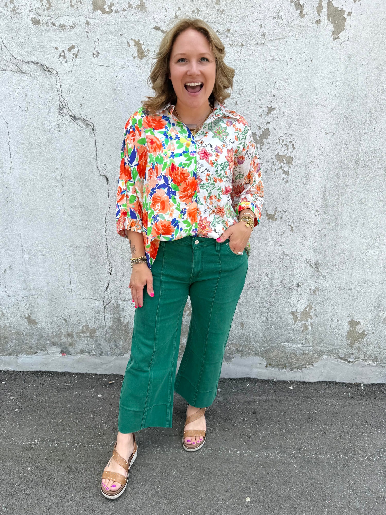 Meadow Mix Collared Blouse {S-L}