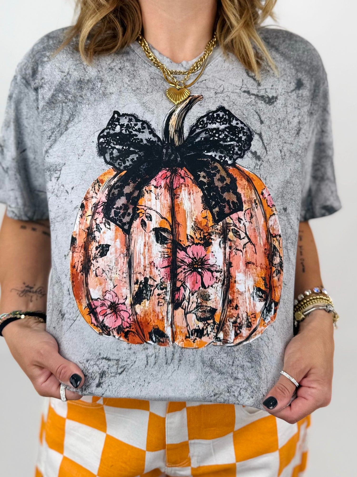Gothic Pumpkin Graphic Tee {Custom Order!}