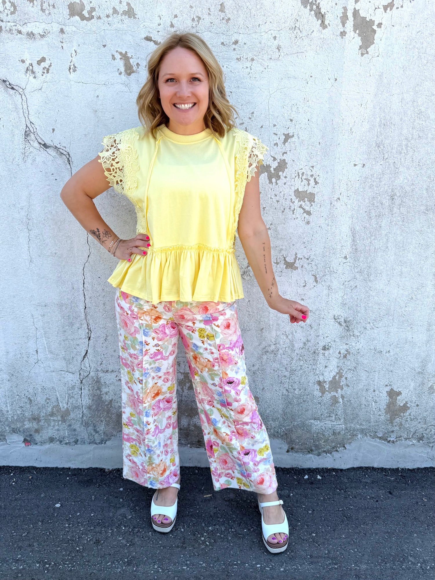 Fresh Blooms Wide-Leg Pants {S-L}
