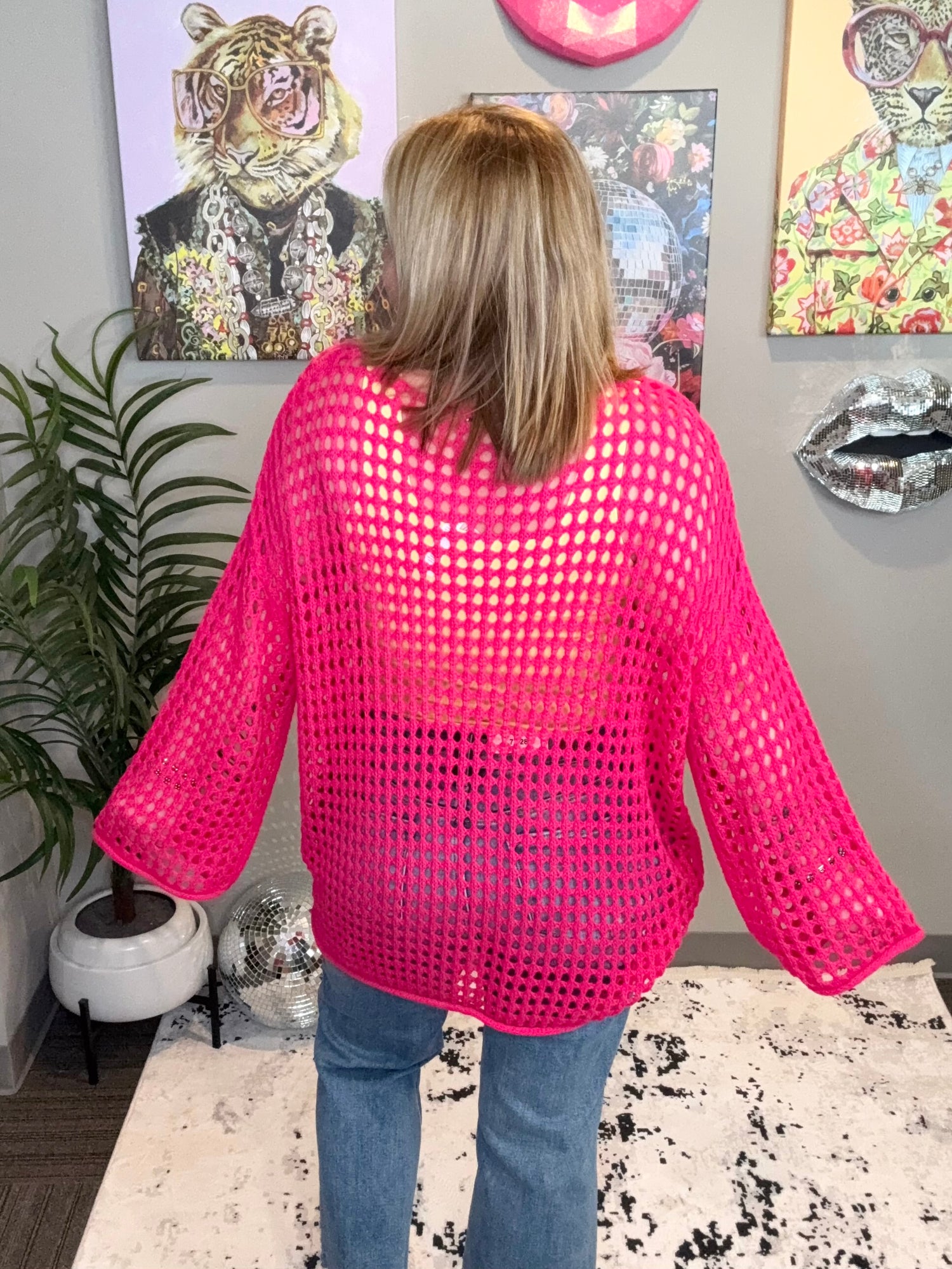 Airy Style Sweater in Fuchsia {S-XL} - KaraMarie