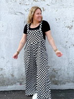 BLAKELEY CHECKERED KARLI BOHO OVERALLS - KaraMarie