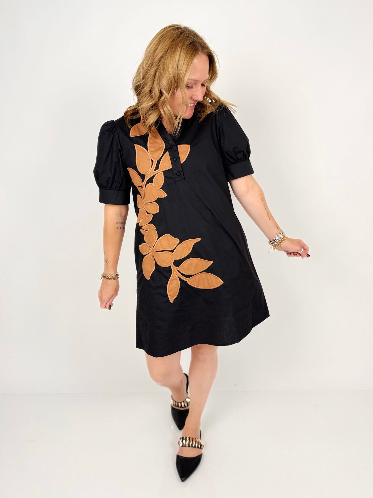 Rustic Fleur Mini Dress {S-L} - KaraMarie