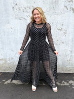 Dot Allure Mesh Dress {S-XL} - KaraMarie