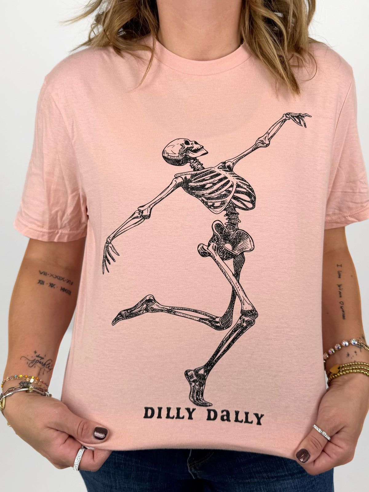 Dilly Dally Skelly Graphic Tee {S-XL}
