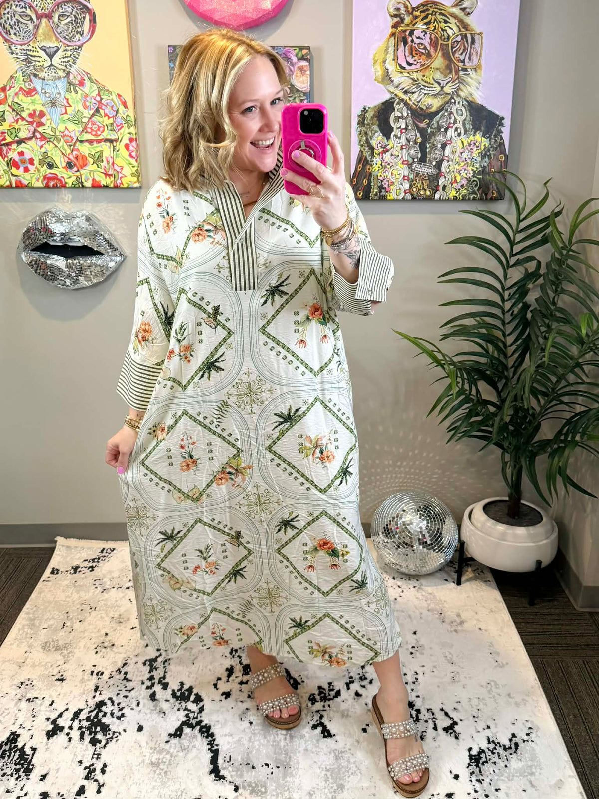 Regal Voyage Midi Dress {S-L} - KaraMarie
