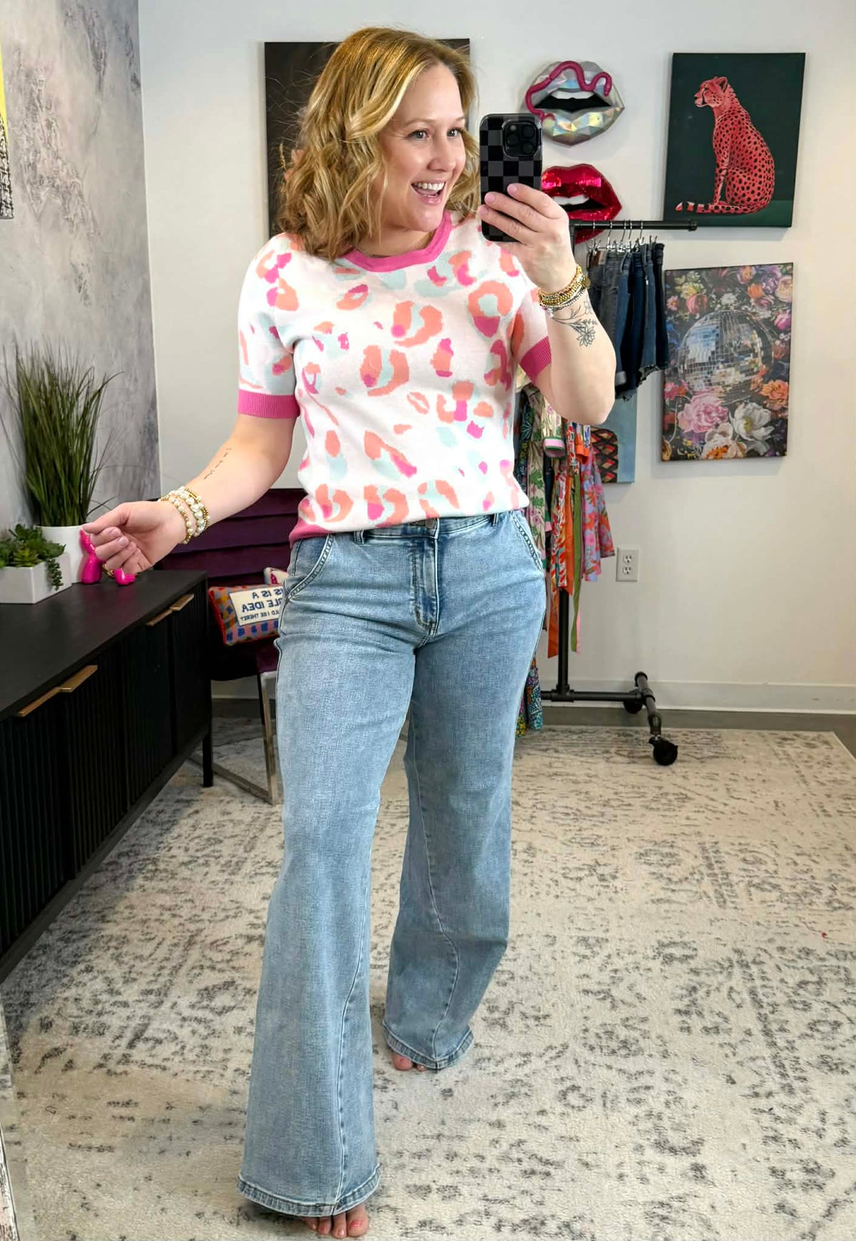 Spotted Statement Sweater Top {S-XL} - KaraMarie