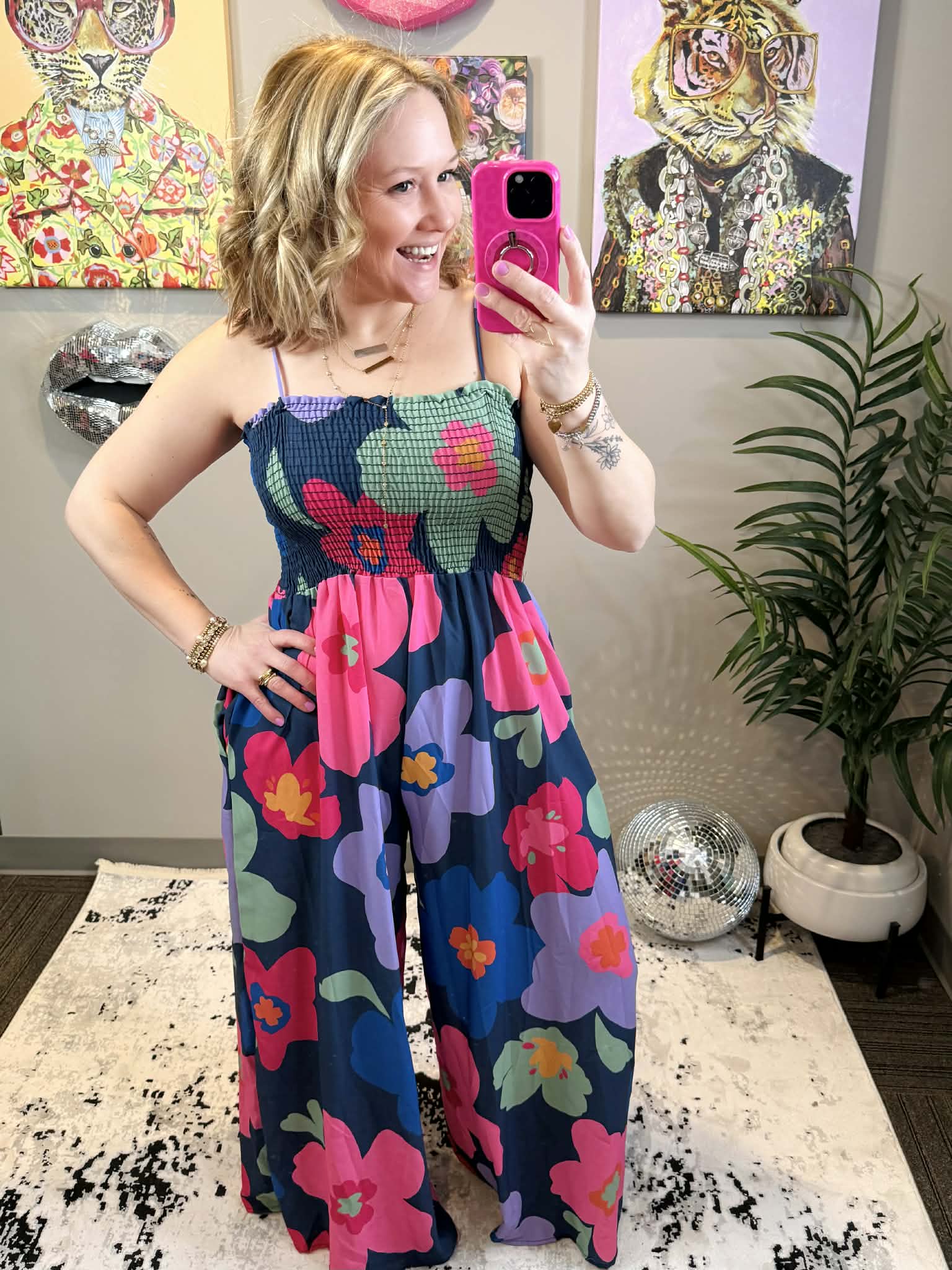 Big Blooms Jumpsuit {S-L} - KaraMarie