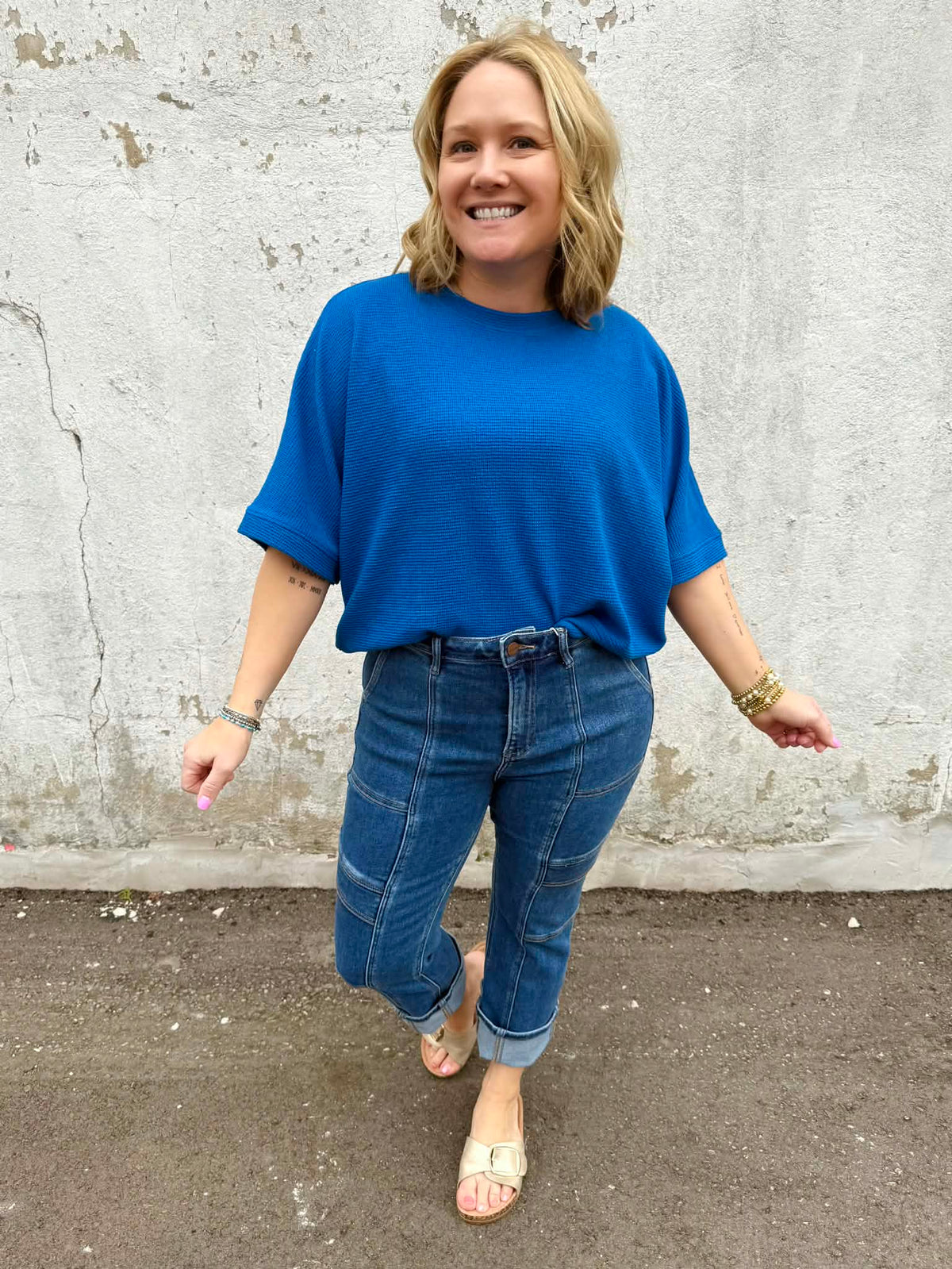 Effortless Texture Banded Top - Multiple Colors! {S-3X} - KaraMarie