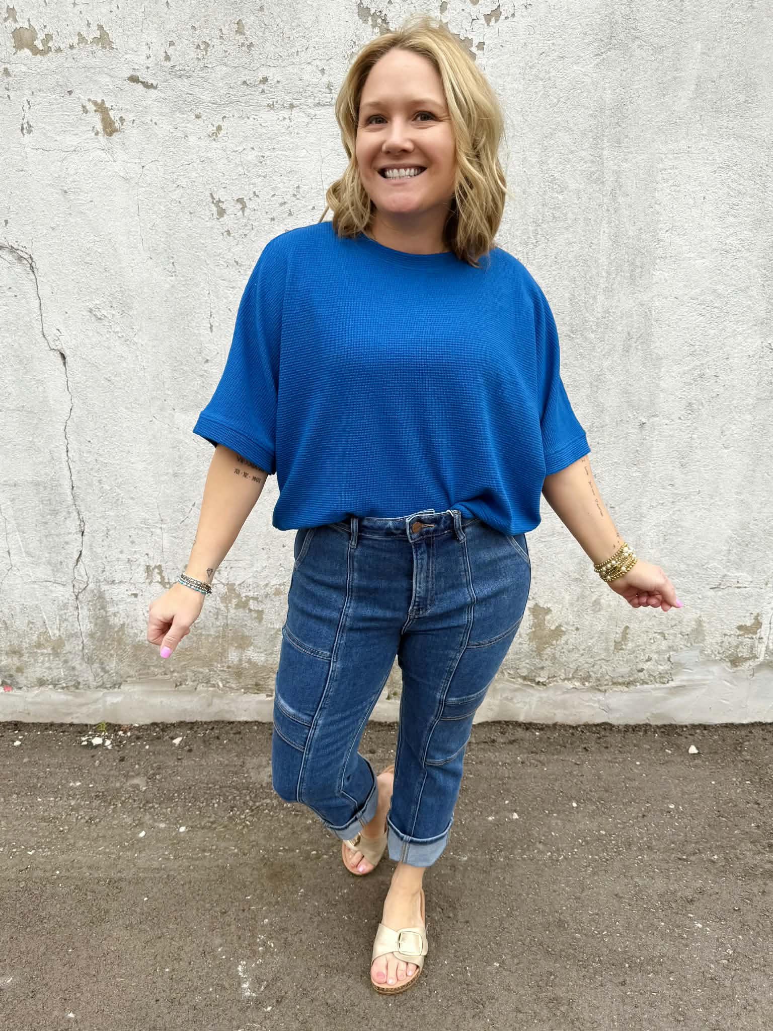 Effortless Texture Banded Top - Multiple Colors! {S-3X} - KaraMarie