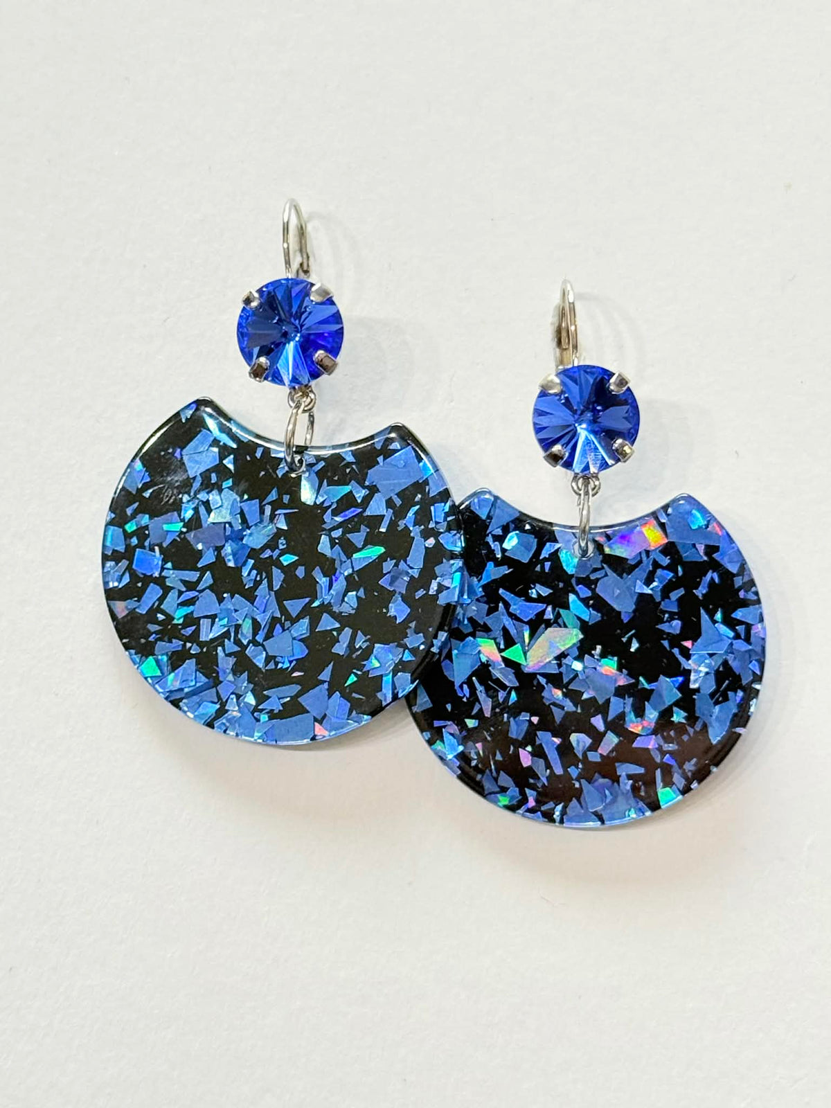 Blue Confetti Earrings - KaraMarie