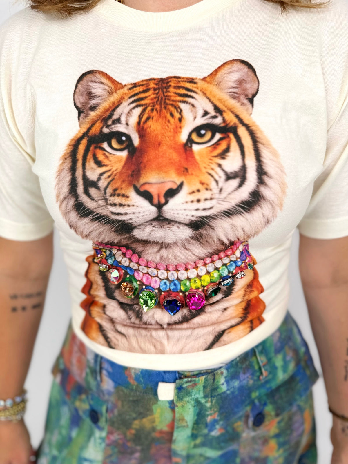 Jeweled Animal Collar Tee - Multiple Options! {S-XL}