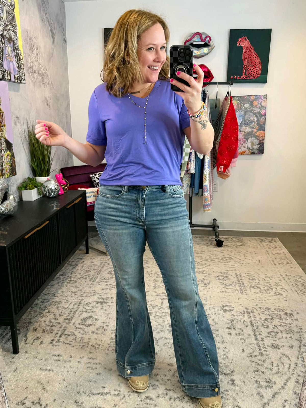 MM Sophie Tee - Periwinkle Purple {S-3X} - KaraMarie