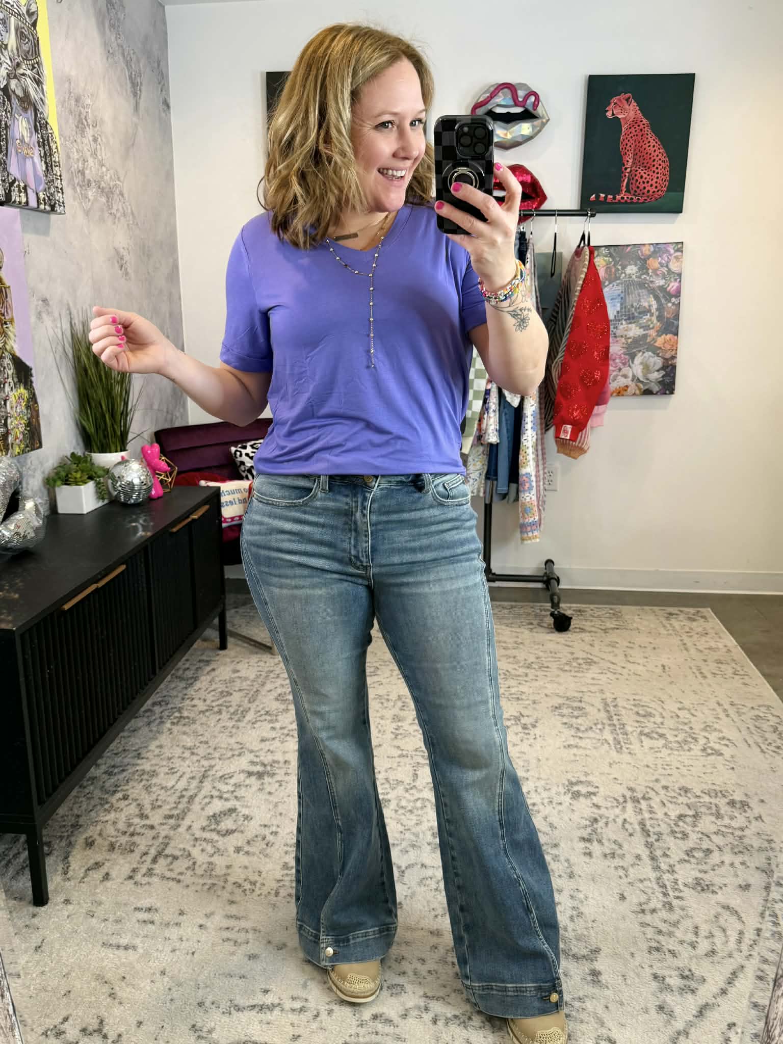 MM Sophie Tee - Periwinkle Purple {S-3X} - KaraMarie