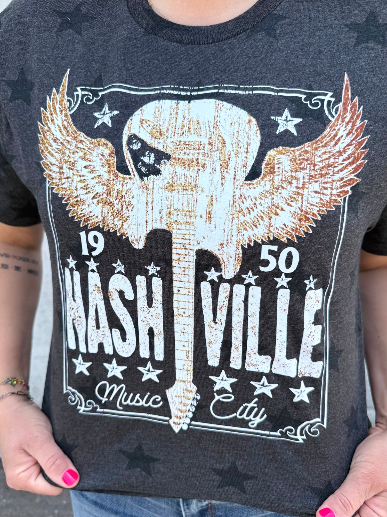 Nashville Distressed Graphic Tee {Custom Order!}