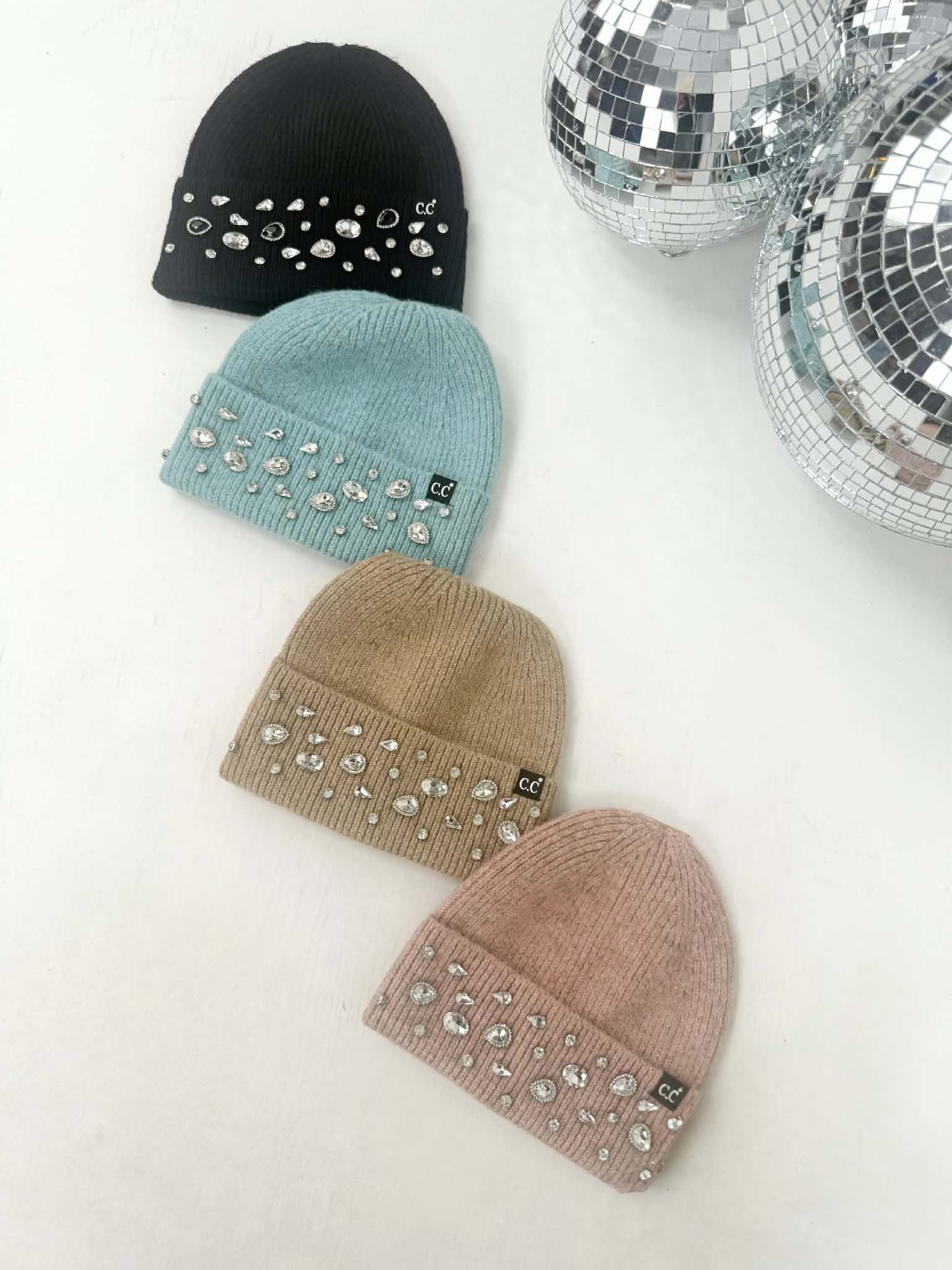 BLACK FRIDAY DEAL!! Rhinestone Charm Cuff CC Beanie {Multiple Colors!} - KaraMarie