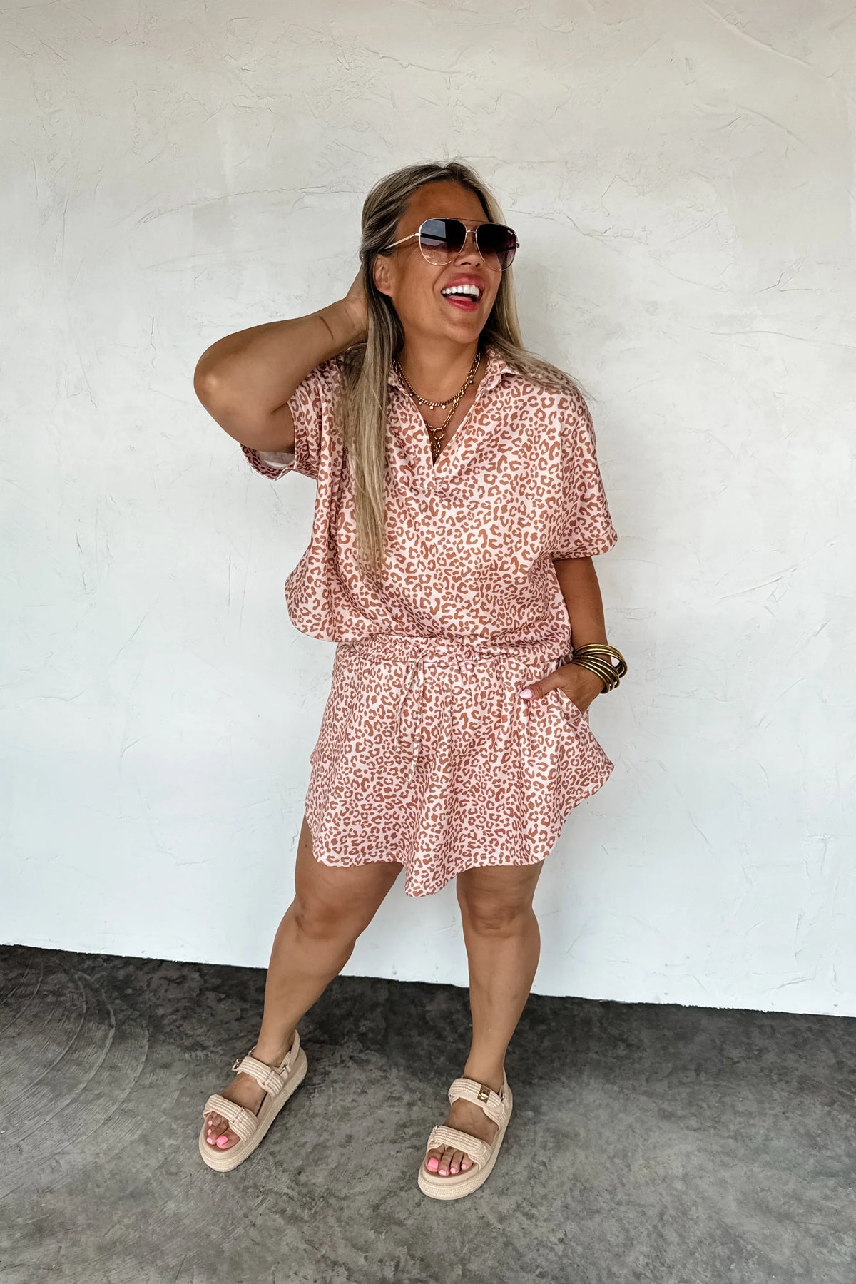 Blakeley Hot To Spot Cheetah Skort Set {XS-2X} - KaraMarie