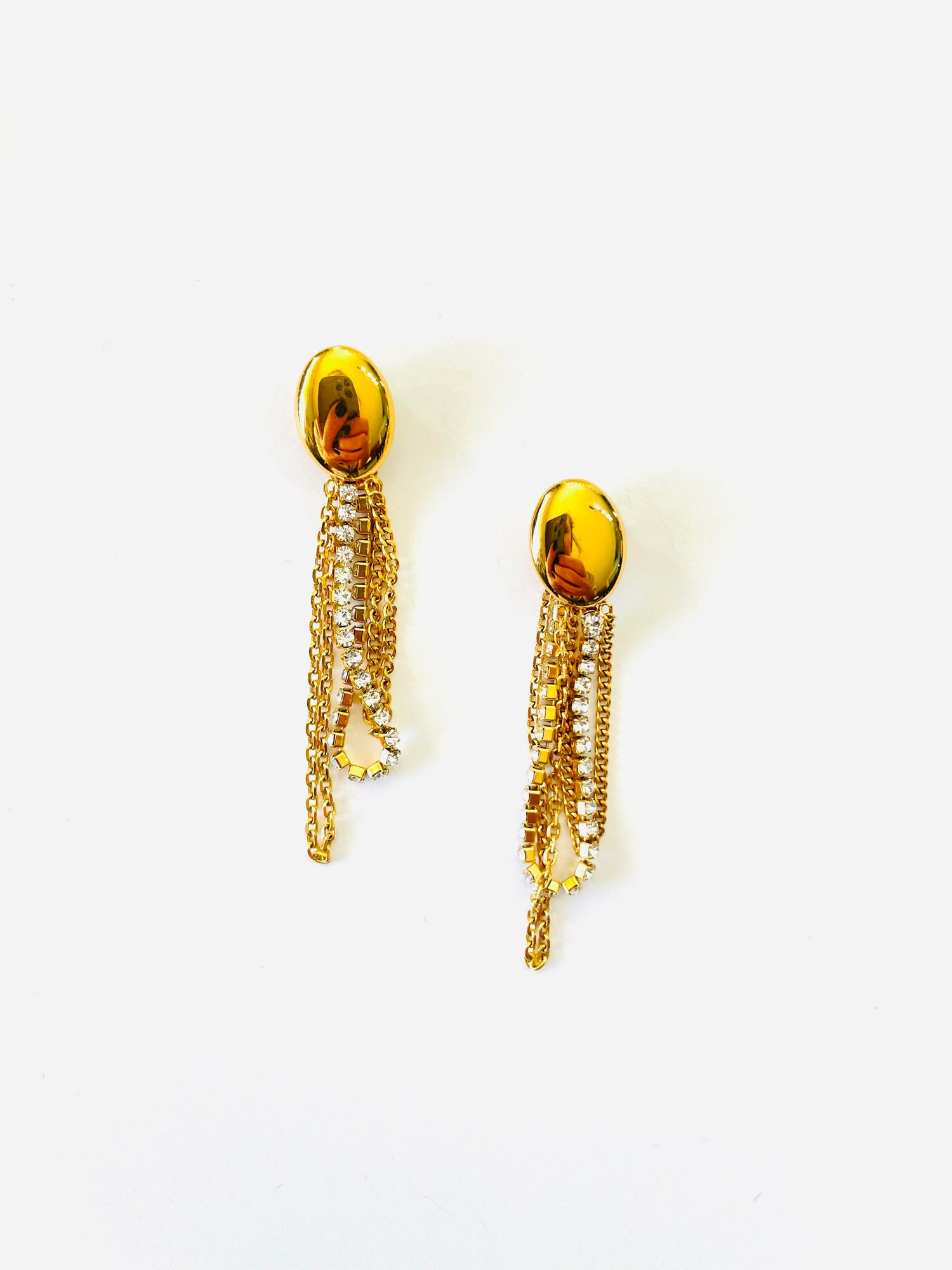 THE GOLD CHAIN EARRINGS {Waterproof Jewelry}