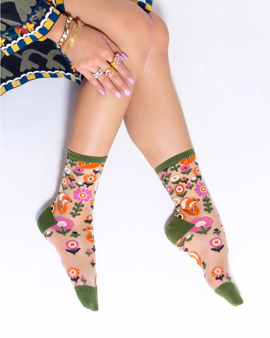 Sock Candy - Feeling Foxy Sheer Sock - KaraMarie