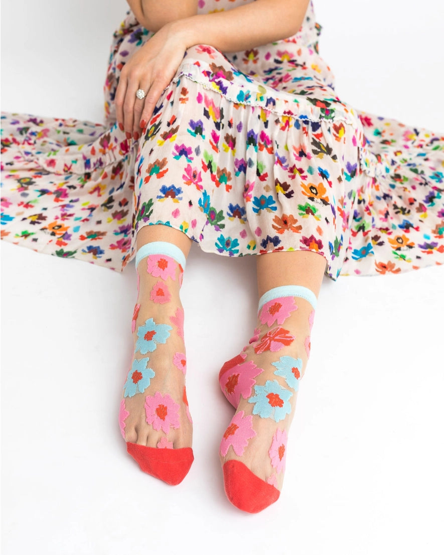 Sock Candy - Ribbon Roses Sheer Sock