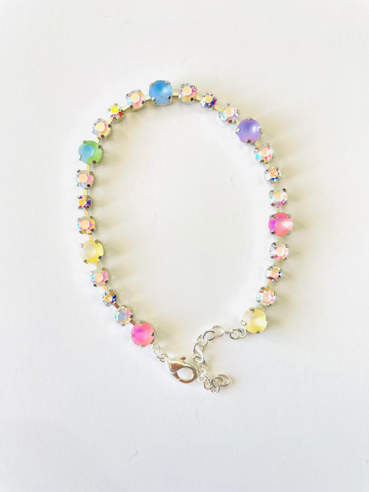 Diamonds Anklet in Frosty Spring Hues - KaraMarie