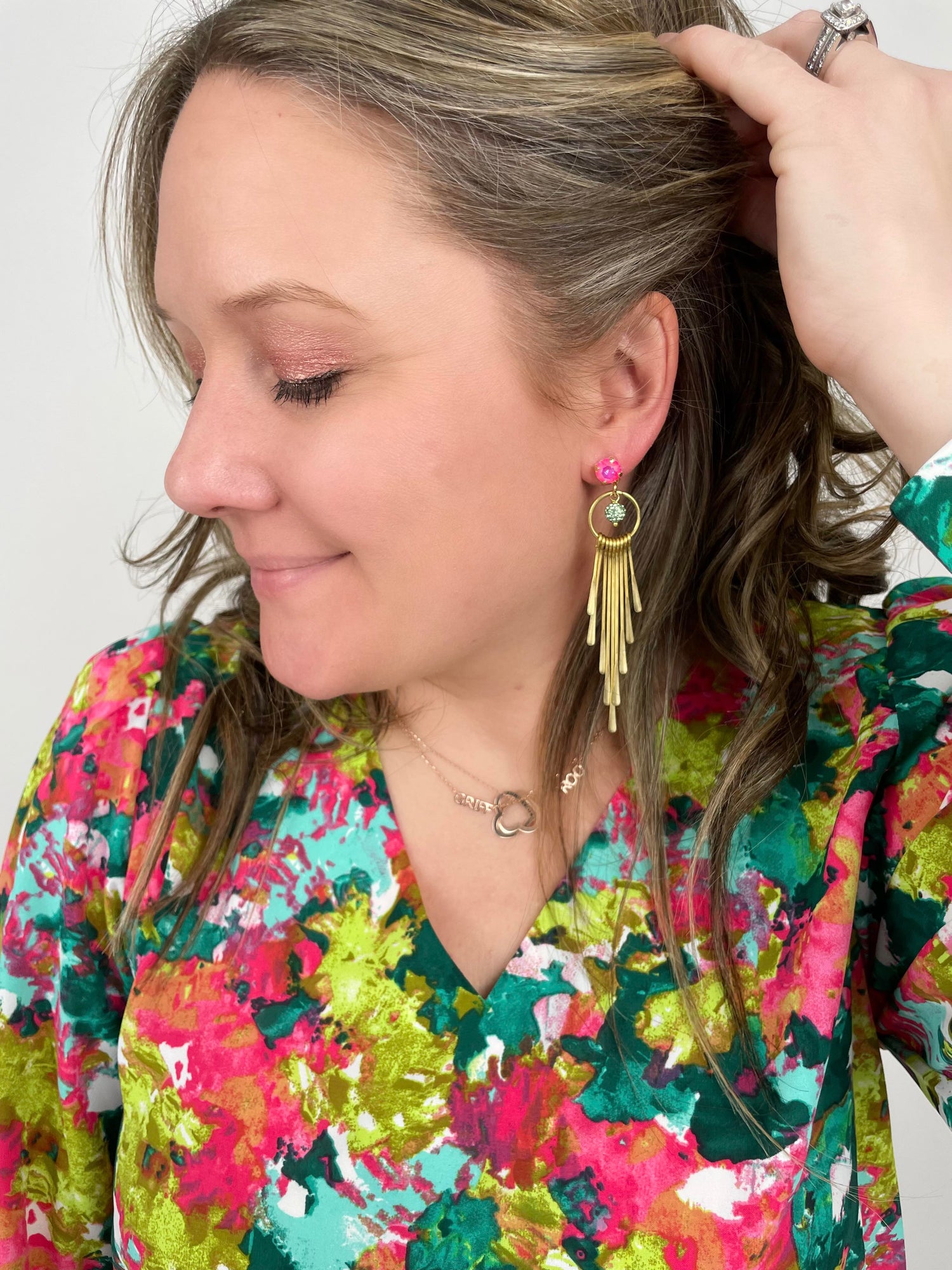 Dazzle Me Golden Earrings