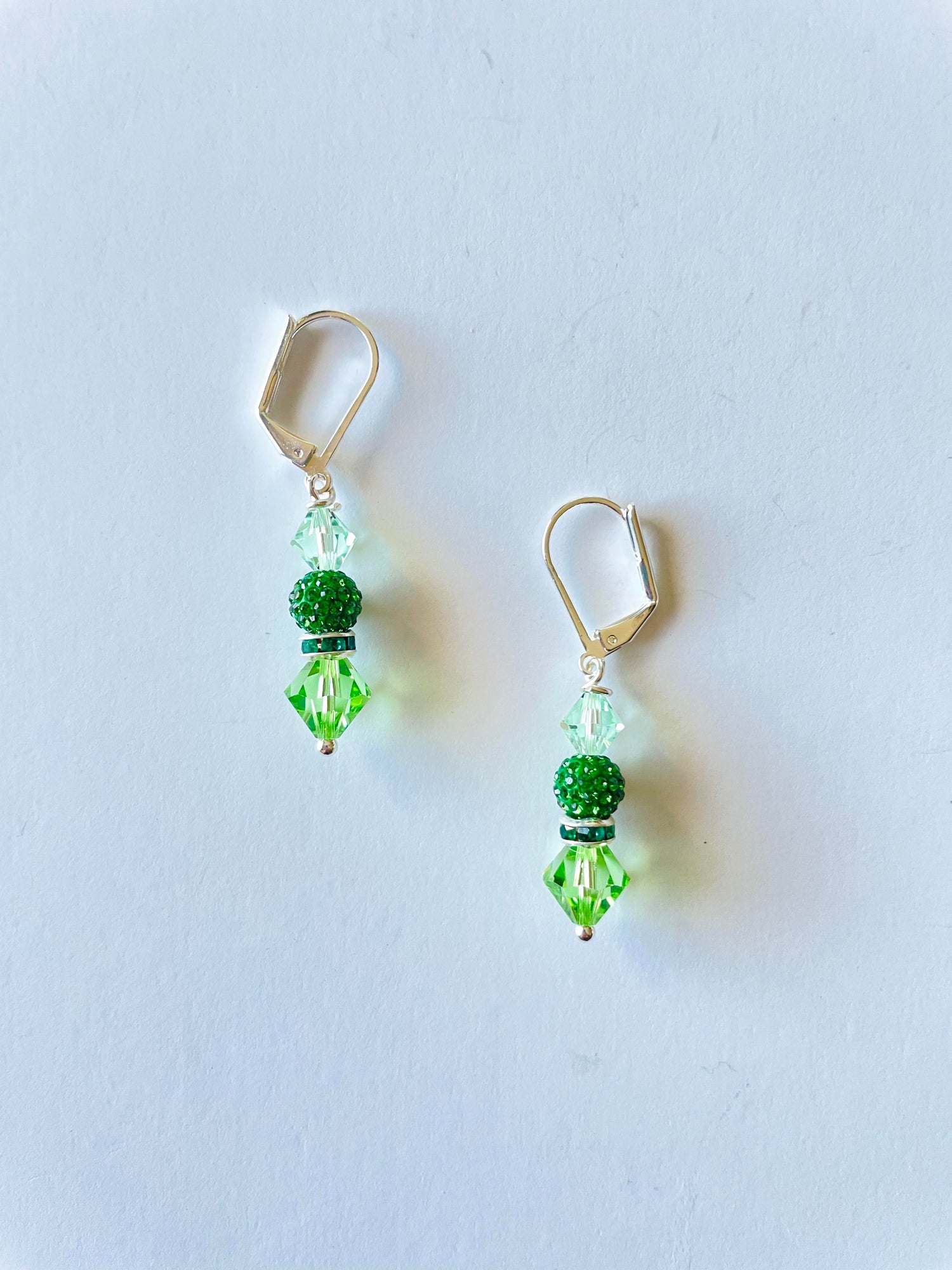 Simple Pave Ball Drop Earring
