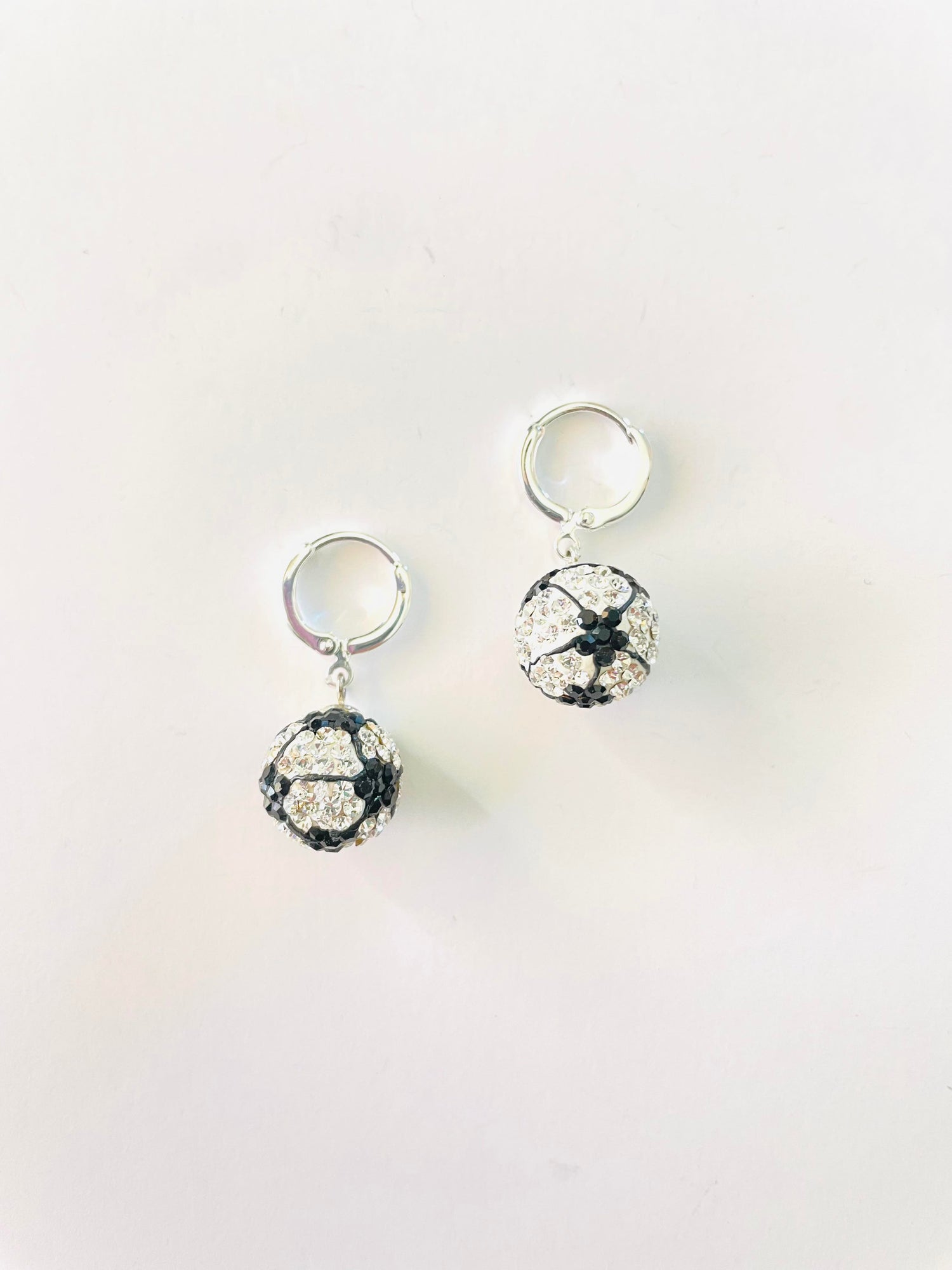 Sparkly Soccer Earring