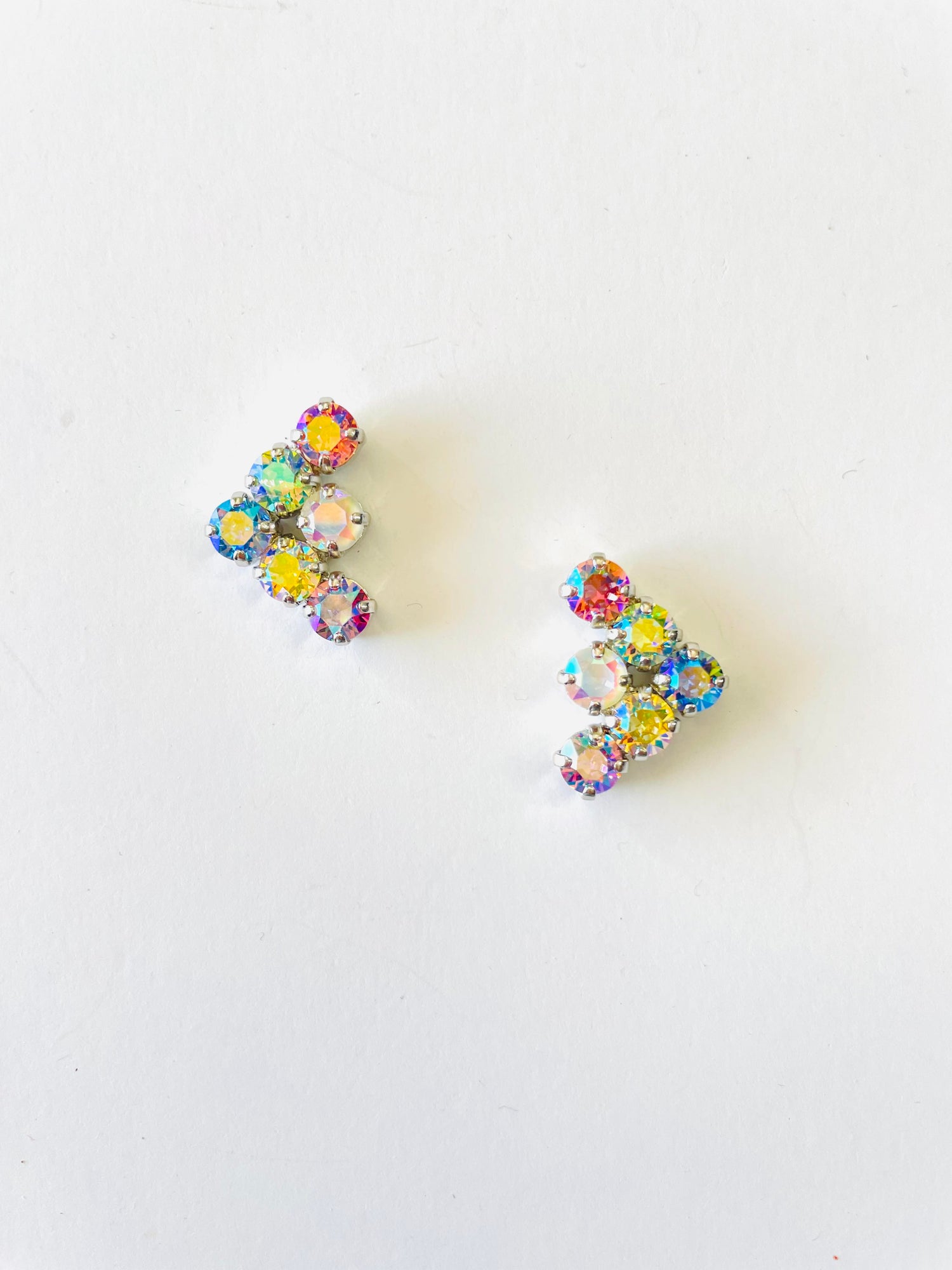 Triangle Earring in Spring Hues