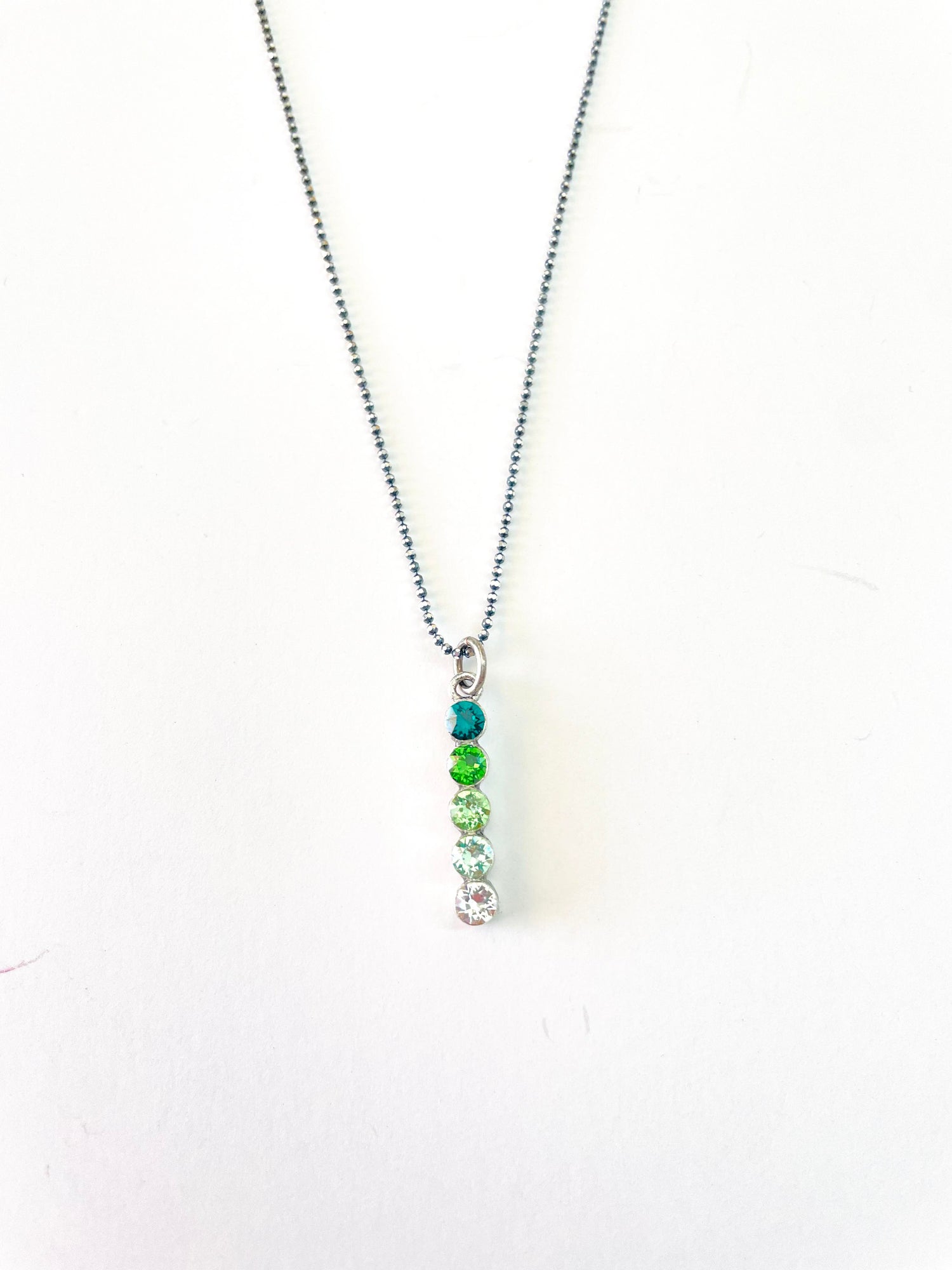Green Ombre Drop Necklace - KaraMarie