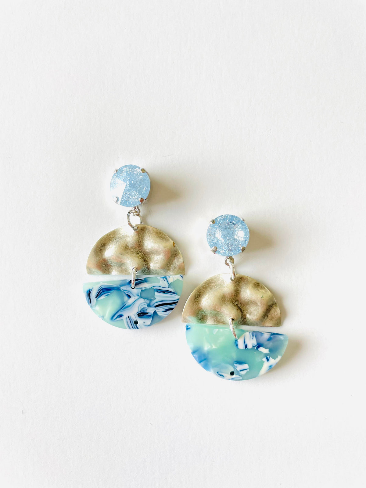 Metal Wave Ice Earrings - KaraMarie