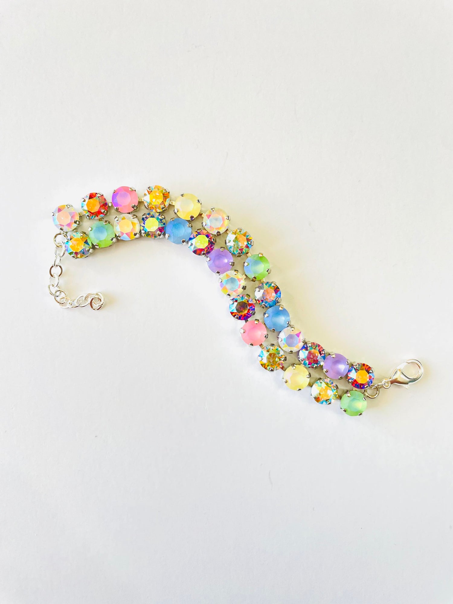 Frosty Spring Double Diamonds Bracelet - KaraMarie