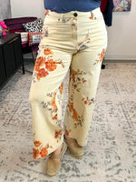 Petal Path Twill Pants {S-3X} - KaraMarie