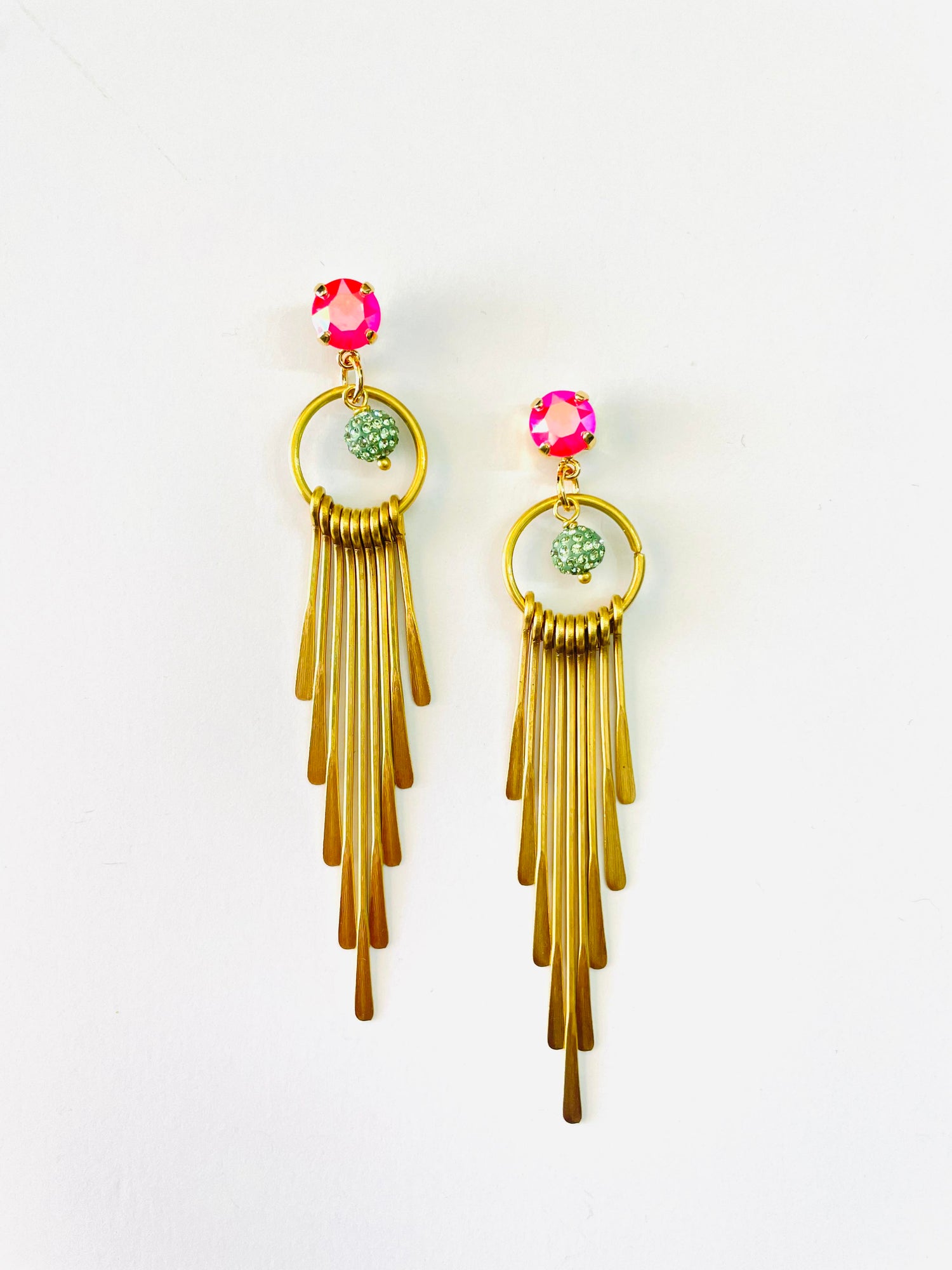 Dazzle Me Golden Earrings