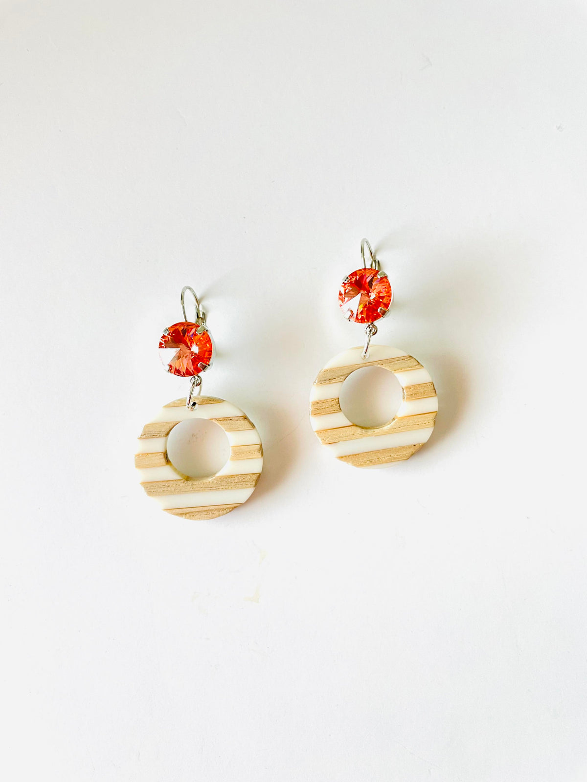 Canyon Spirit Wood Stripe Earrings - KaraMarie
