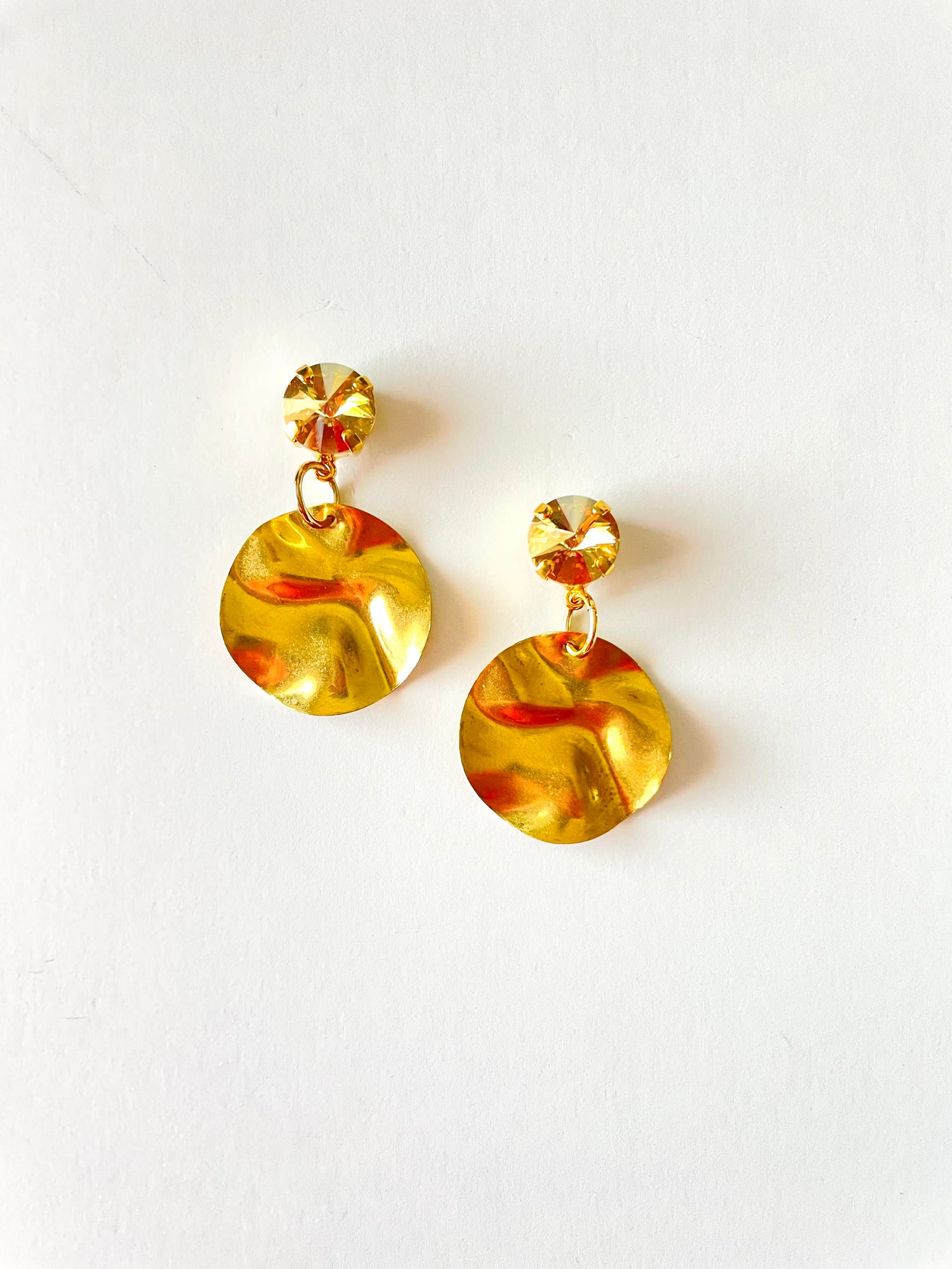 Golden Wave Earrings - KaraMarie