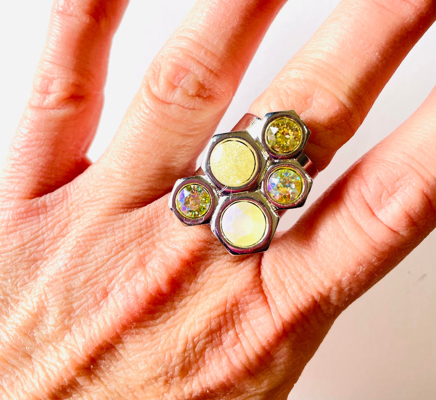 Shifting Gears Ring in Sunshine Shades