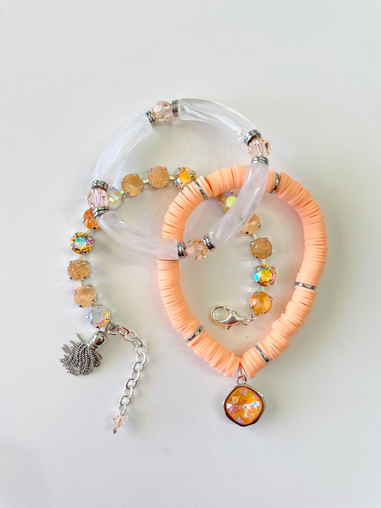Perfect Peach Diamonds Bracelet