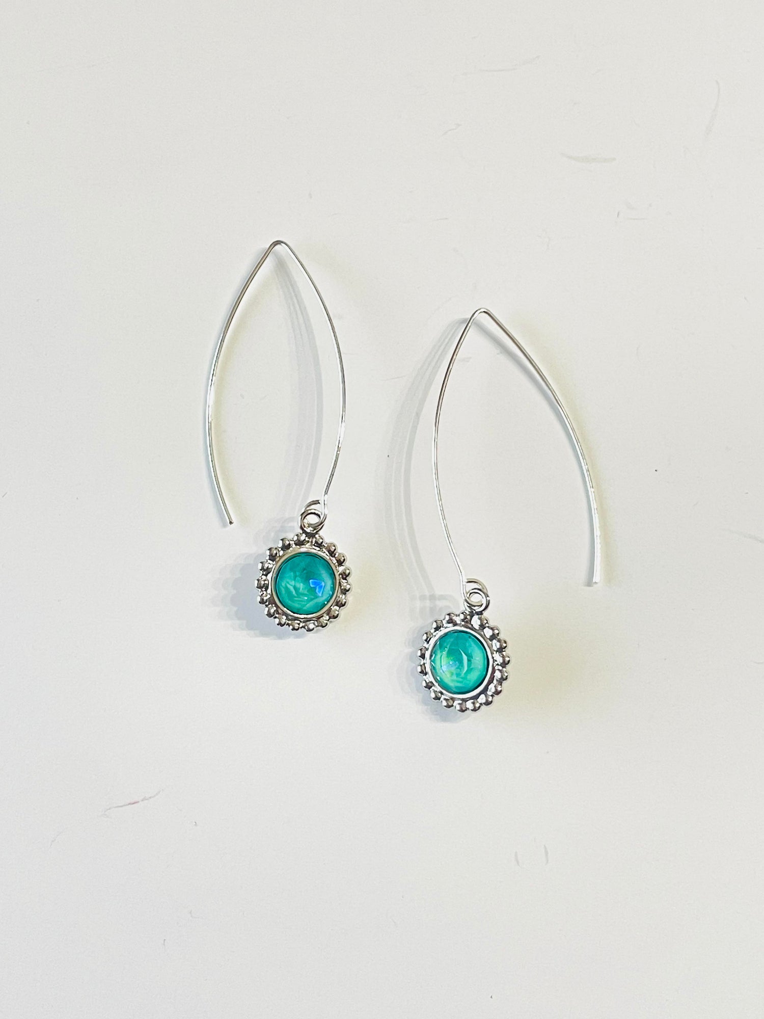 Long Drop Earring in Laguna