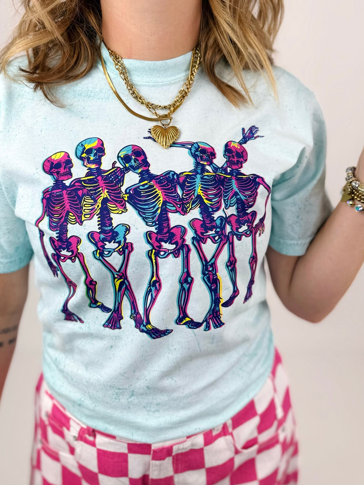 Neon Skeletons Graphic Tee {Custom Order!}