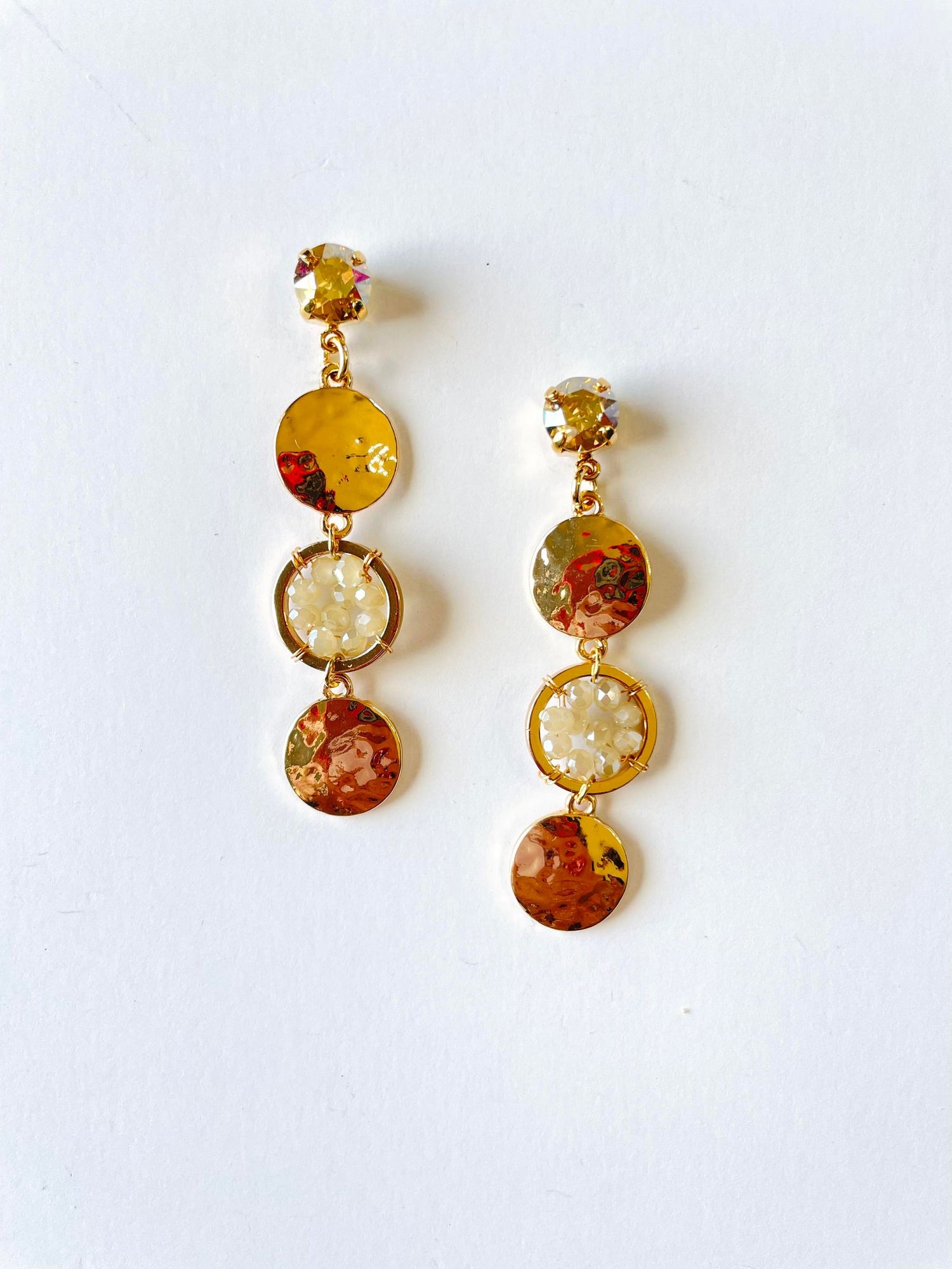 Golden Coin Earrings