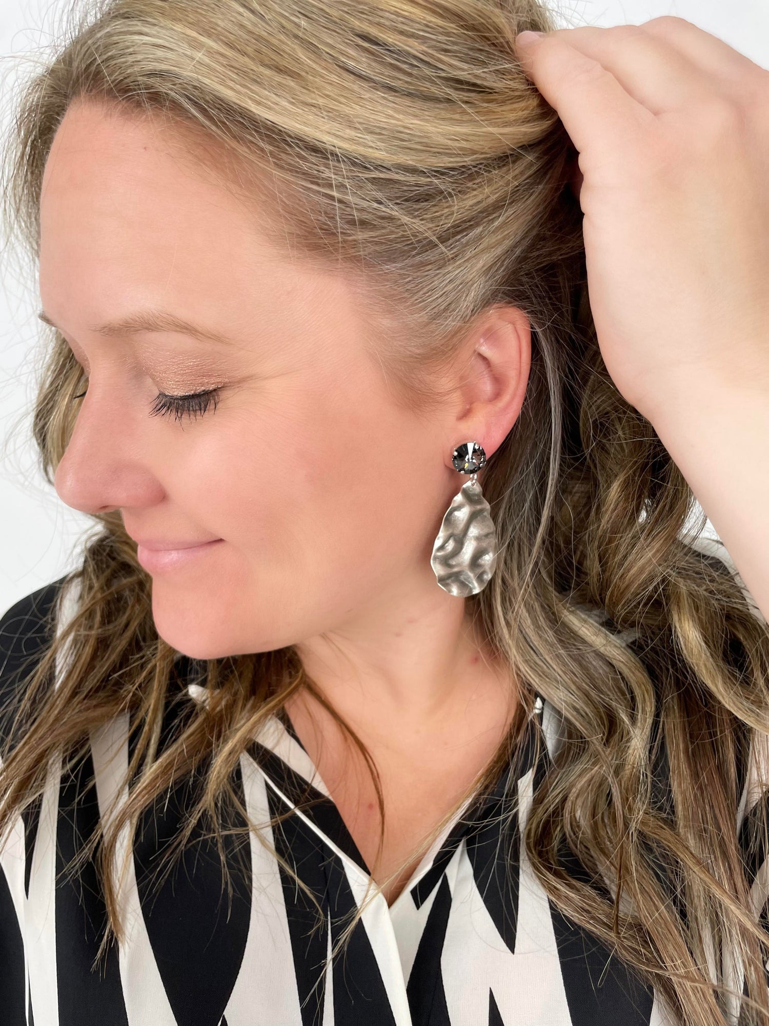 Black Wave Earrings