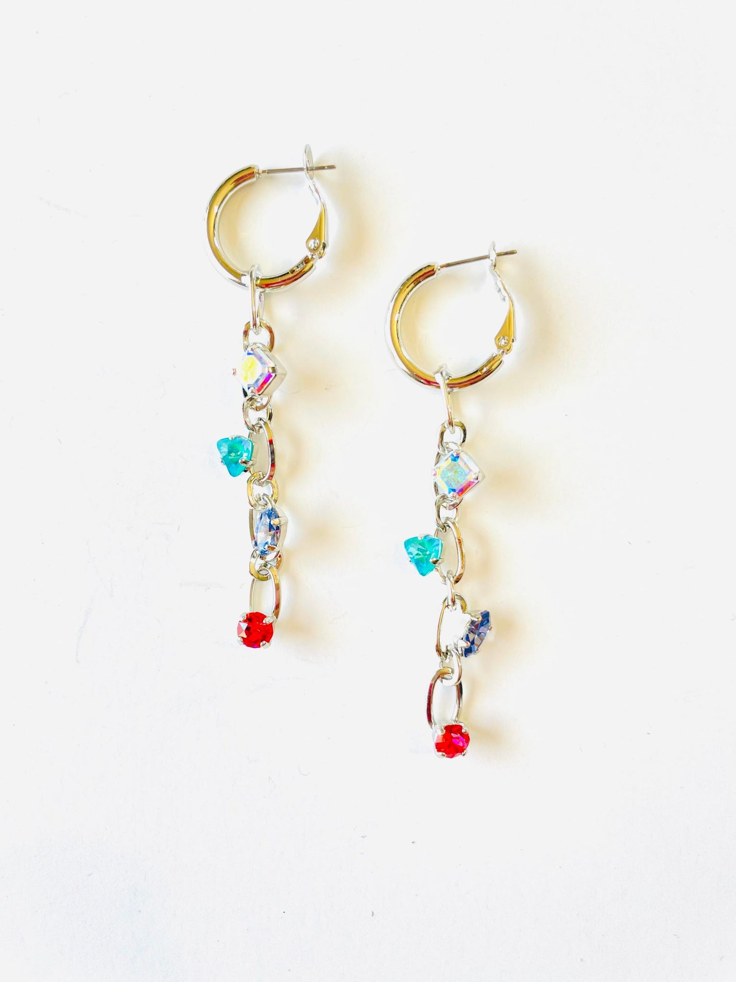 Decorative Chain Hoop Earrings - KaraMarie