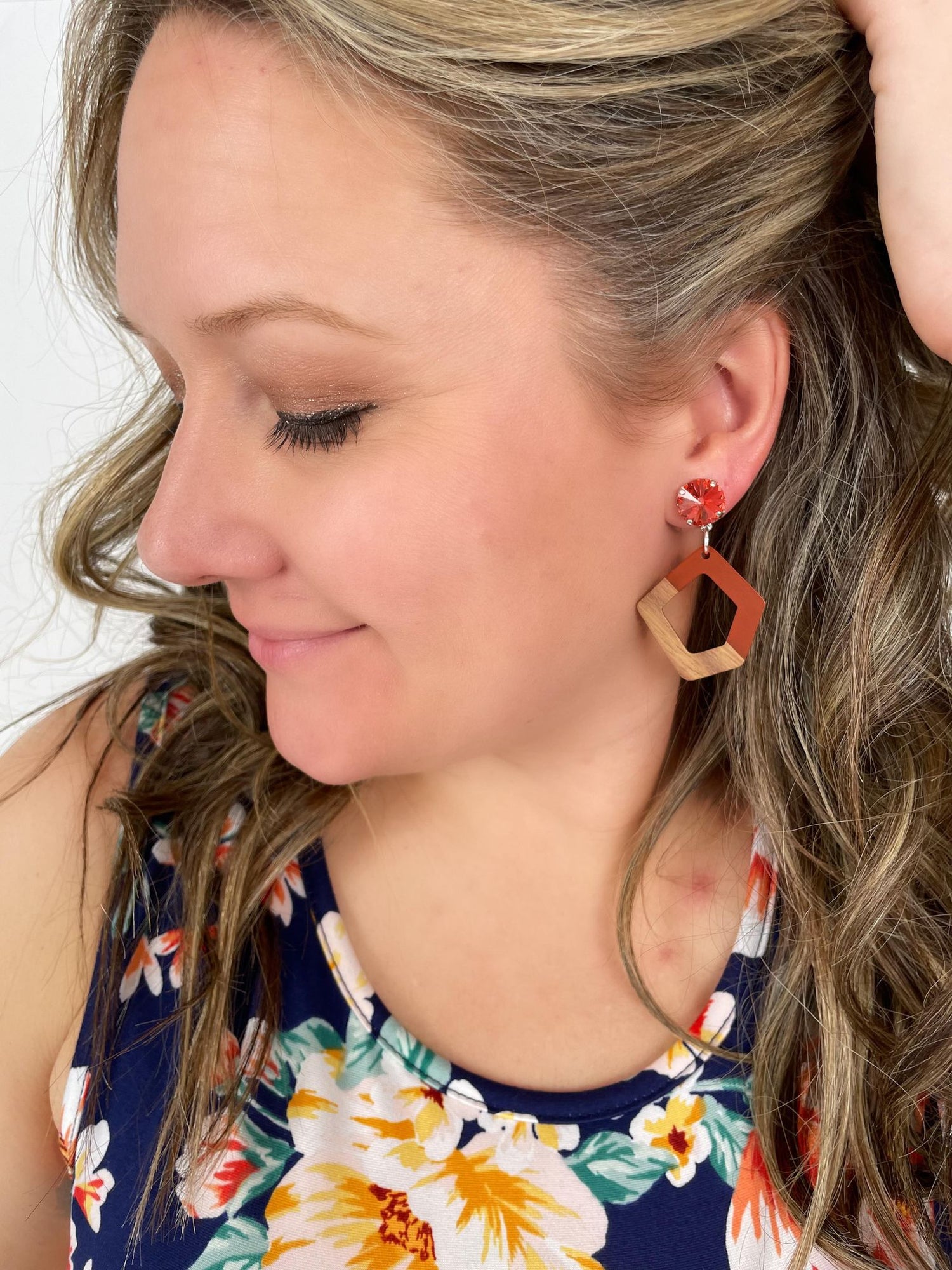 Rustic Wood Earrings