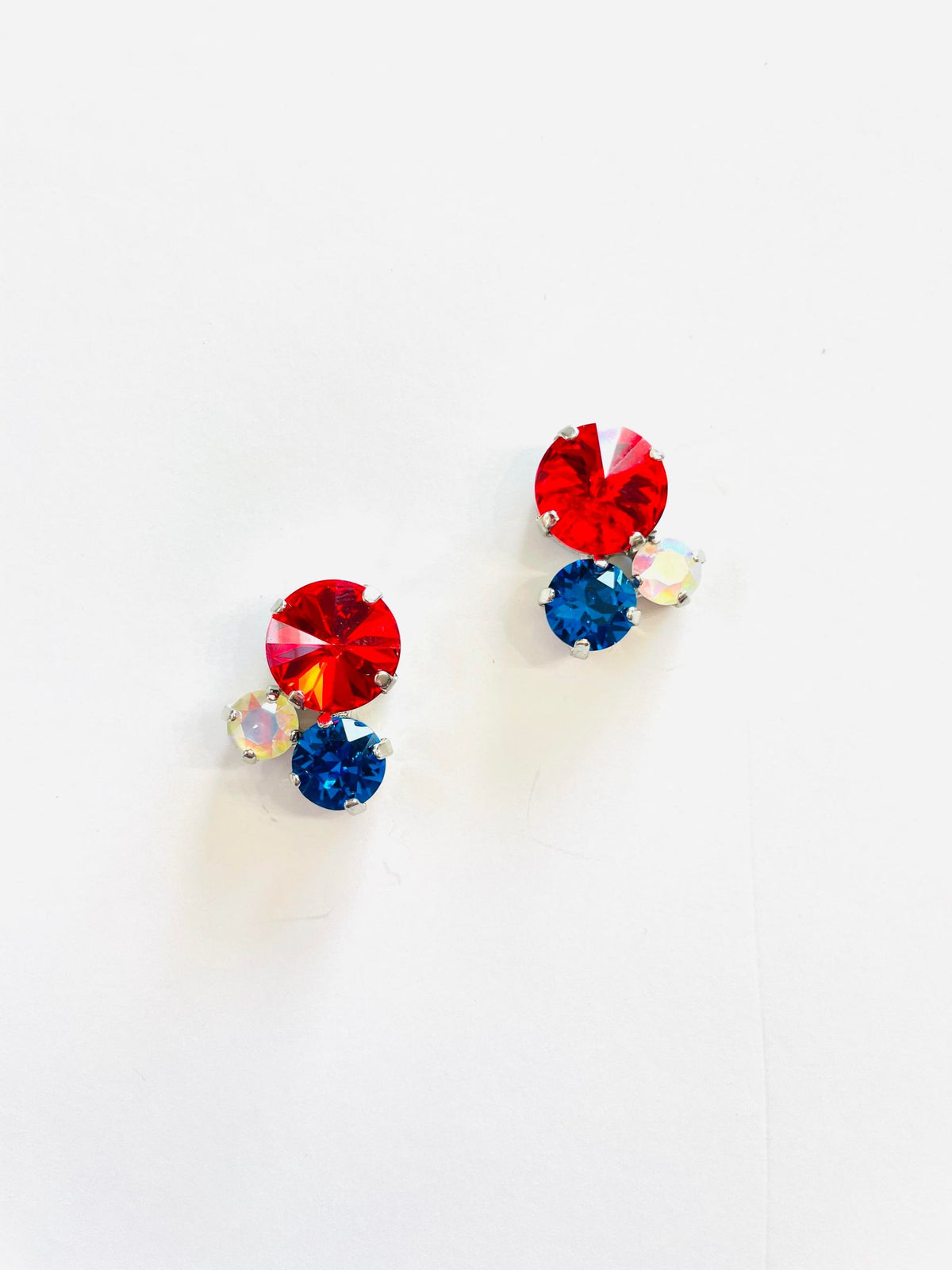 USA Cluster Earrings - KaraMarie