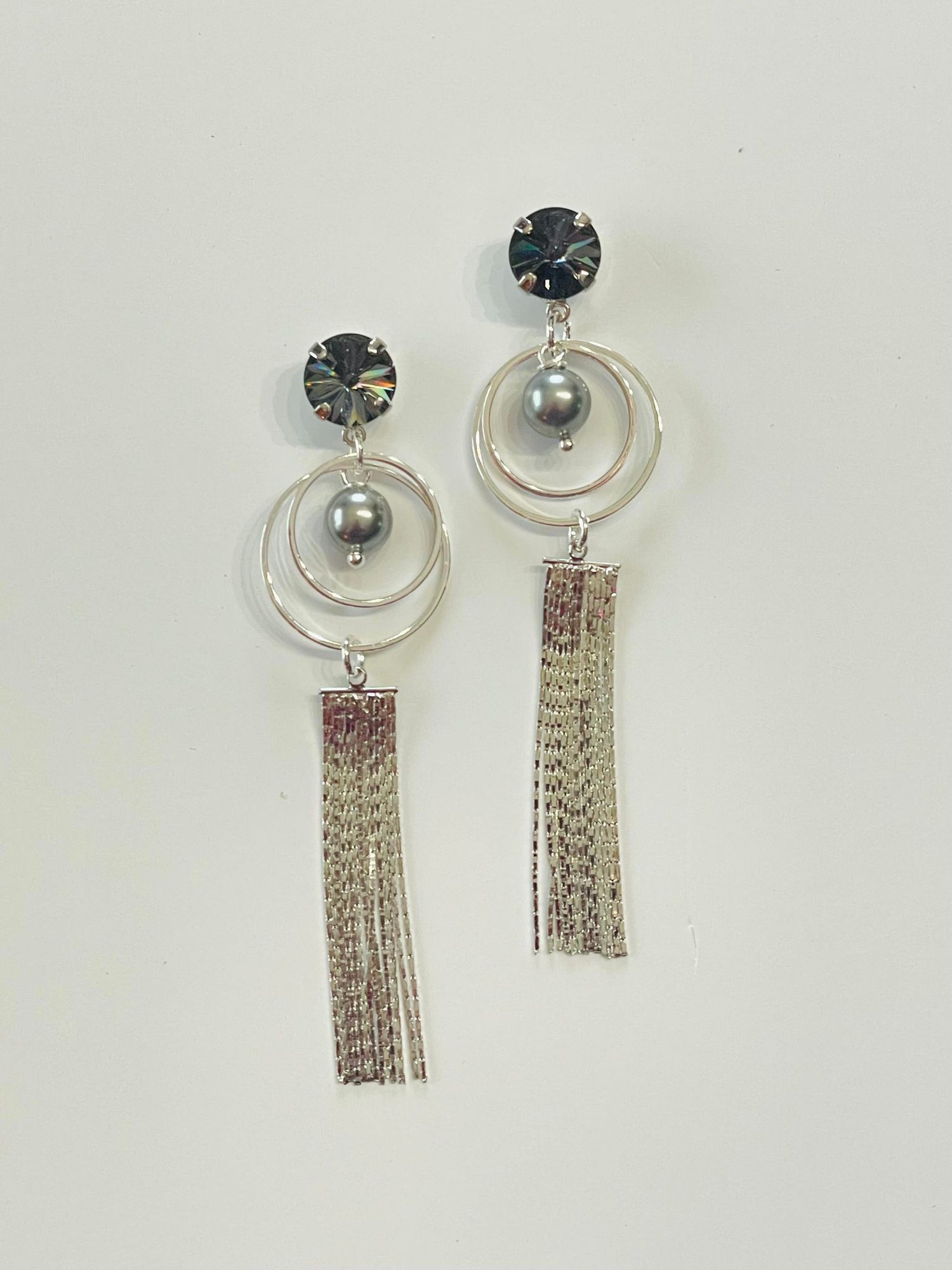 Black Widow Fringe Earrings