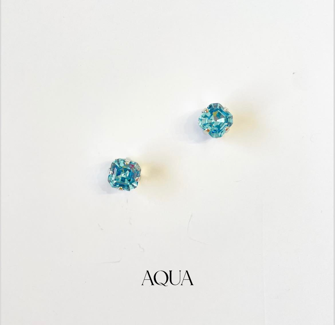 8mm Imperial Square Post Earring {Multiple Colors!}